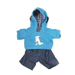 Dinosaur Dino Hoodie & Jeans 16" Teddy Bear Clothes Outfit Fit build a bear